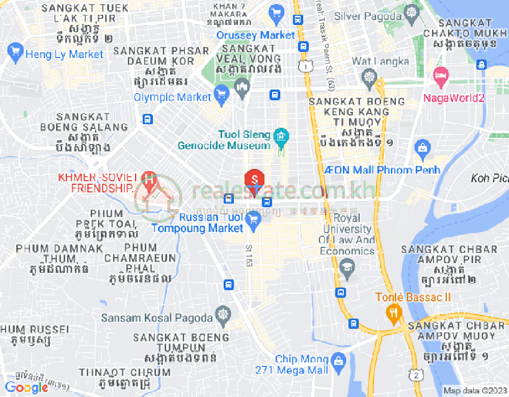 万禾密分区, 占卡蒙, 金边地图