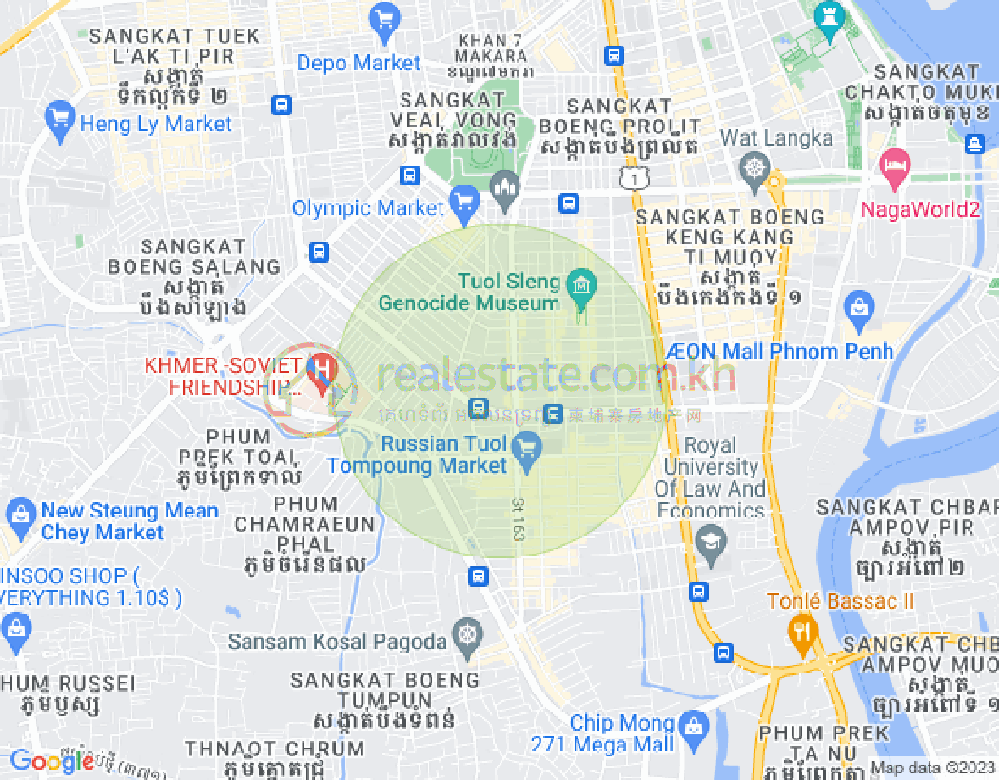 แผนที่ โตนเลบาสัก, จัมการมอน, พนมเปญ