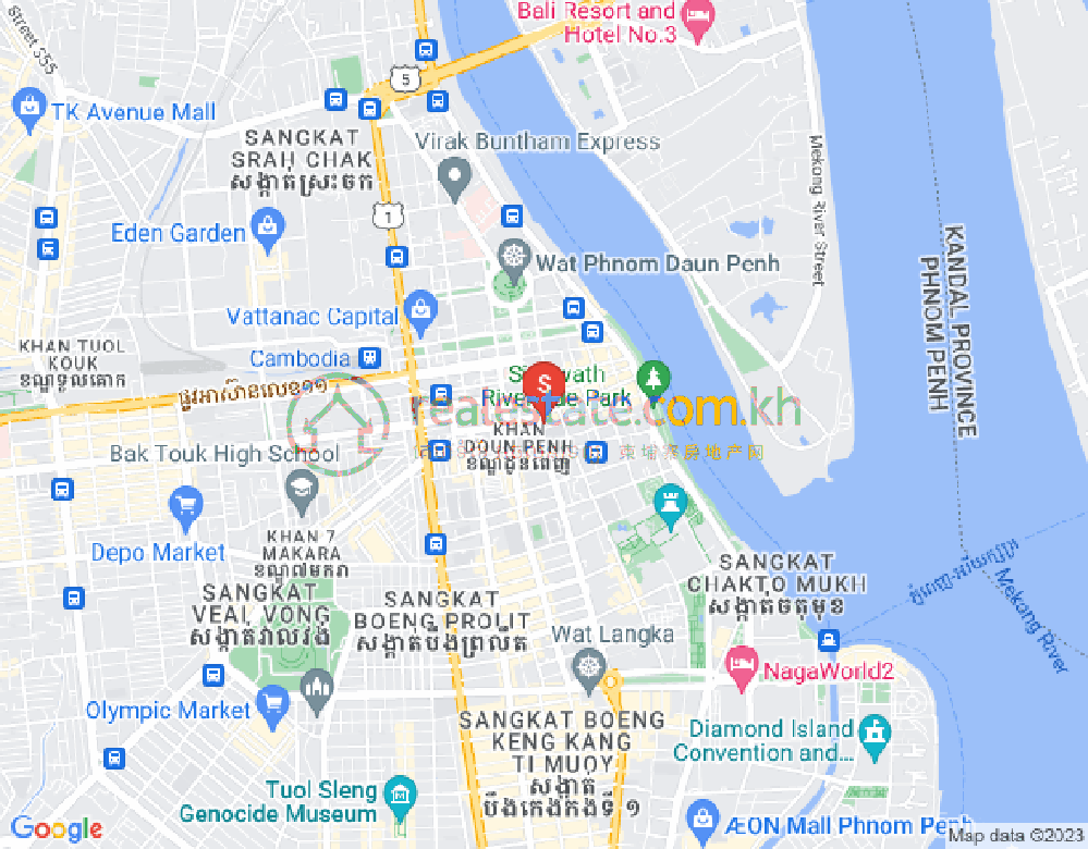 新金边, 森速区, 金边地图