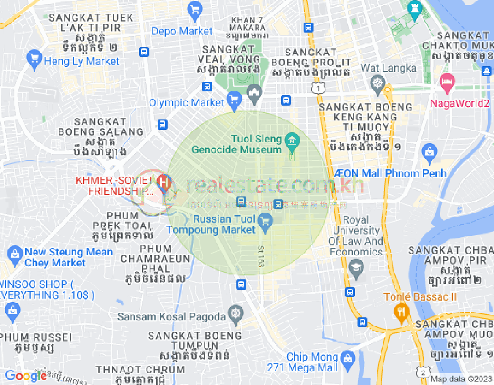 แผนที่ บีเคเค 3, บึงเกงกอง, พนมเปญ
