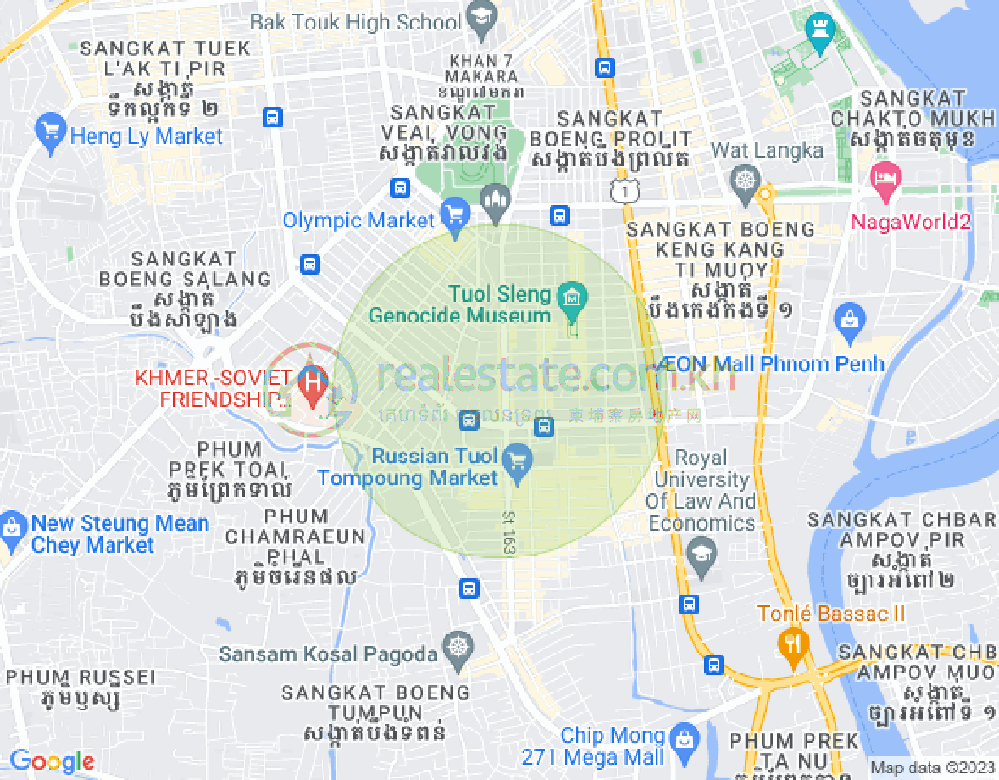 แผนที่ บีเคเค 3, บึงเกงกอง, พนมเปญ