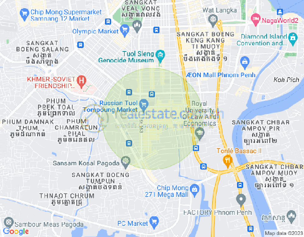 ផែនទី ទួលទំពូង១, ចំការមន, ភ្នំពេញ