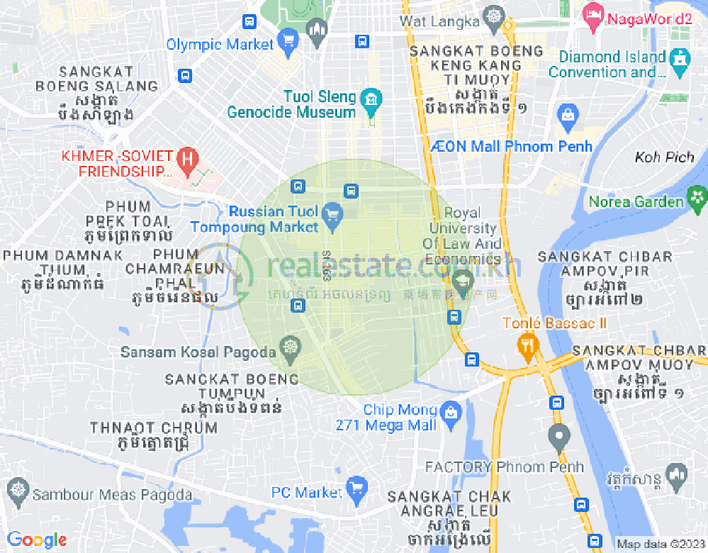แผนที่ ตวลตุมปุง 1, จัมการมอน, พนมเปญ