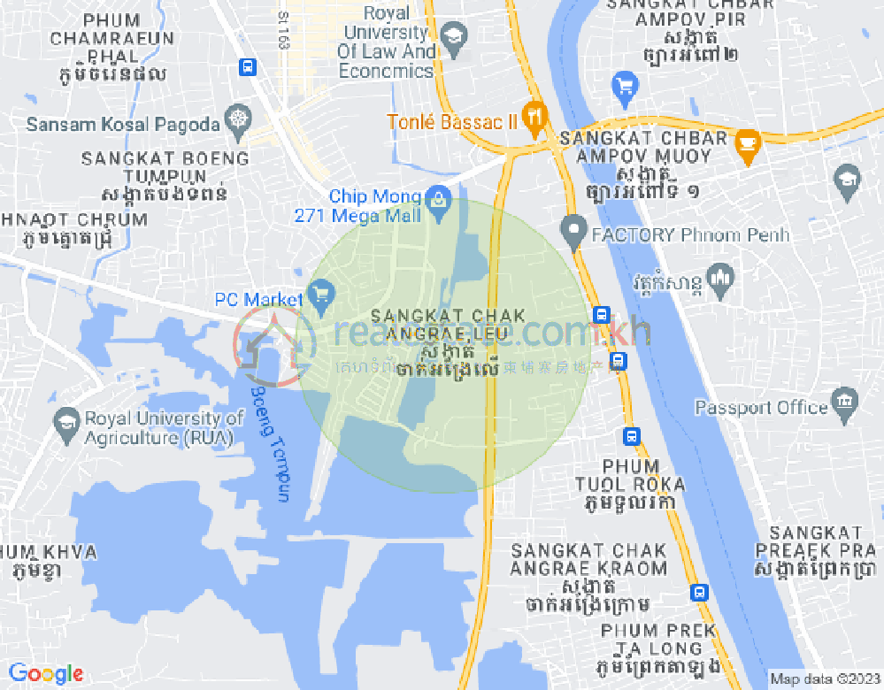 Mapa: Chak Angrae Leu, Meanchey, Phnom Penh