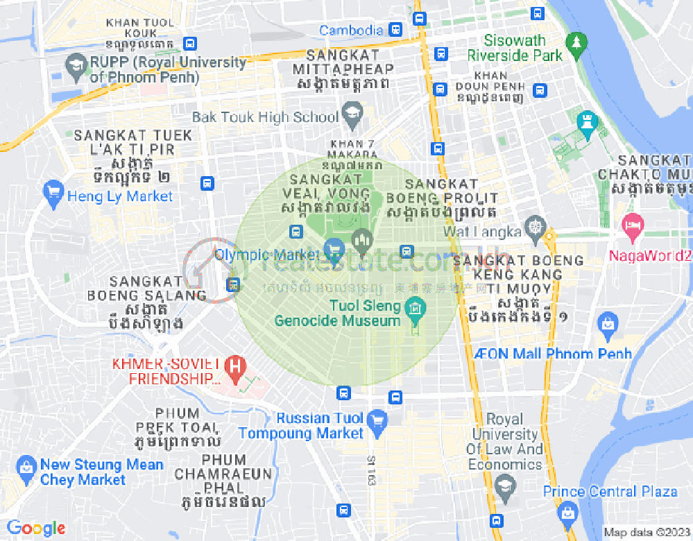 Carte de Olympic, Boeng Keng Kang, Phnom Penh