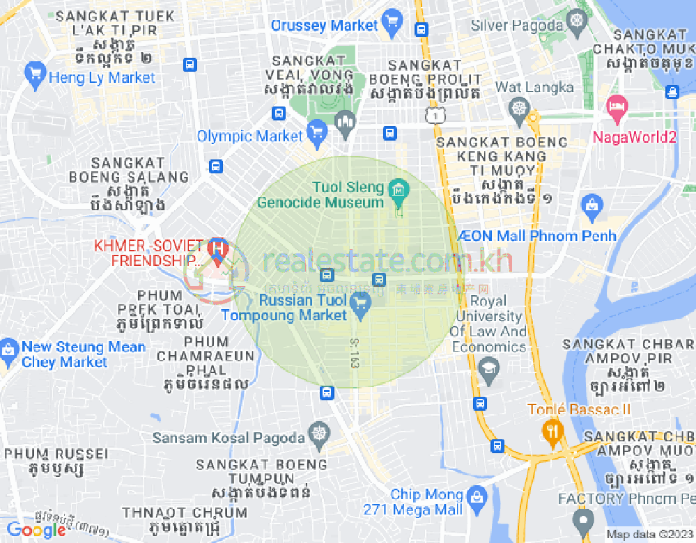 Tumnob Tuek镇, 波哥堪, 金边地图
