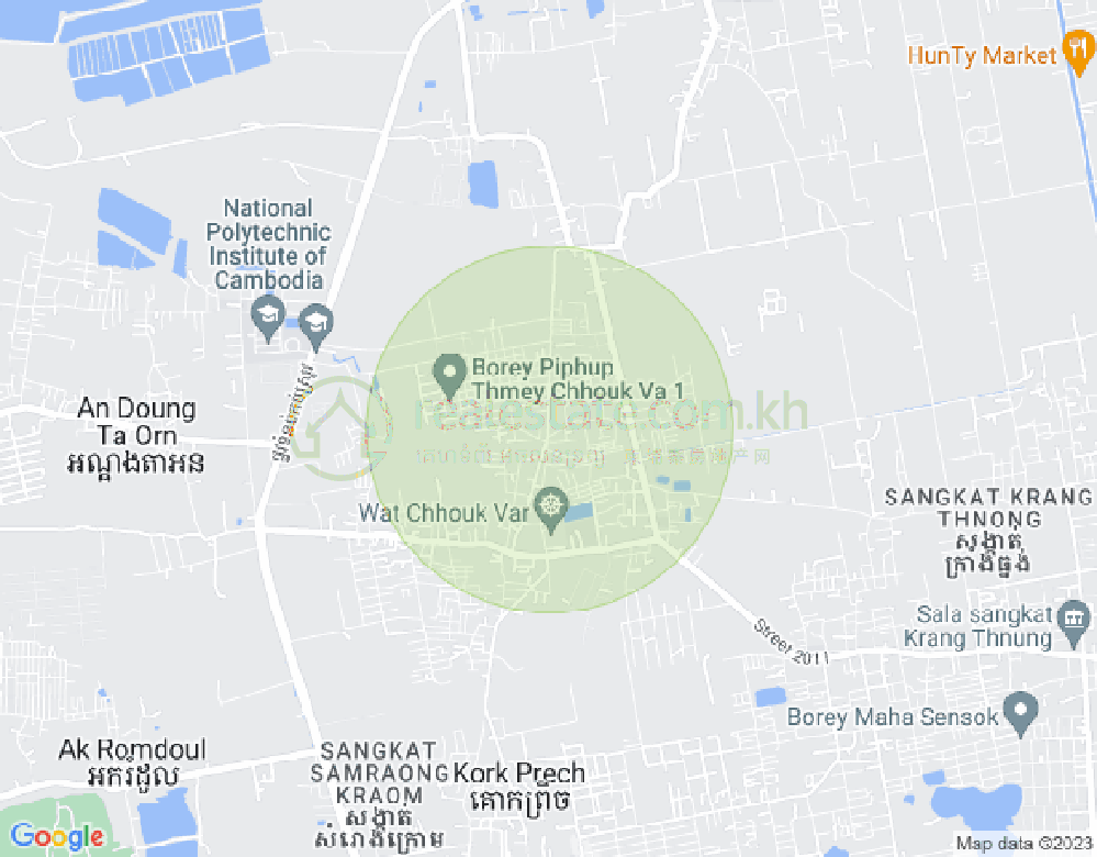 Mapa: Preaek Pnov, Prek Pnov, Phnom Penh