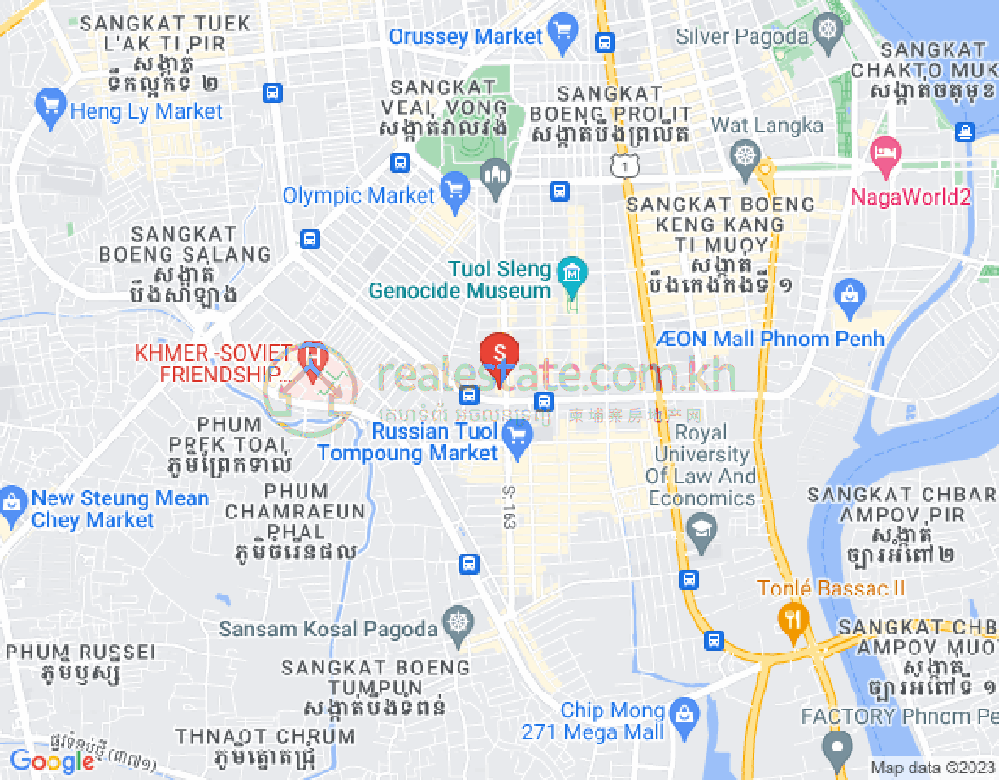 Map of Olympic, Boeng Keng Kang, Phnom Penh