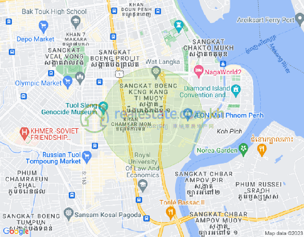 แผนที่ BKK 1, บึงเกงกอง, พนมเปญ
