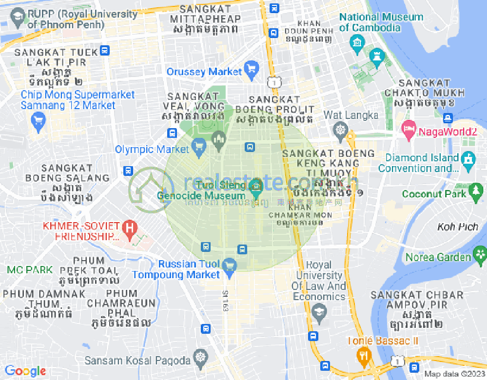 แผนที่ บีเคเค 3, บึงเกงกอง, พนมเปญ