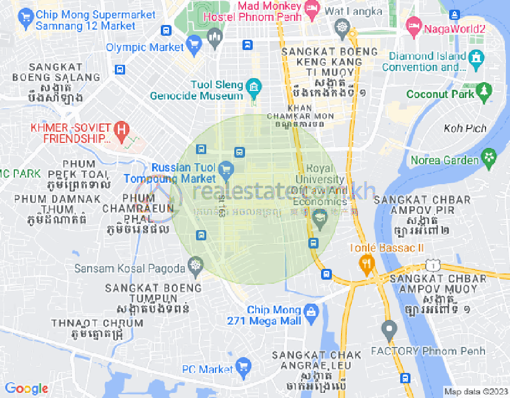 แผนที่ ตวลตุมปุง 1, จัมการมอน, พนมเปญ
