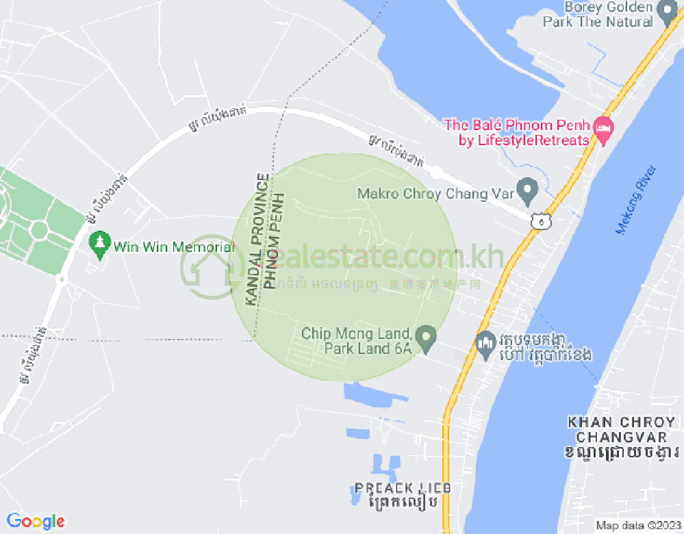 Carte de Preaek Lieb, Chroy Changvar, Phnom Penh
