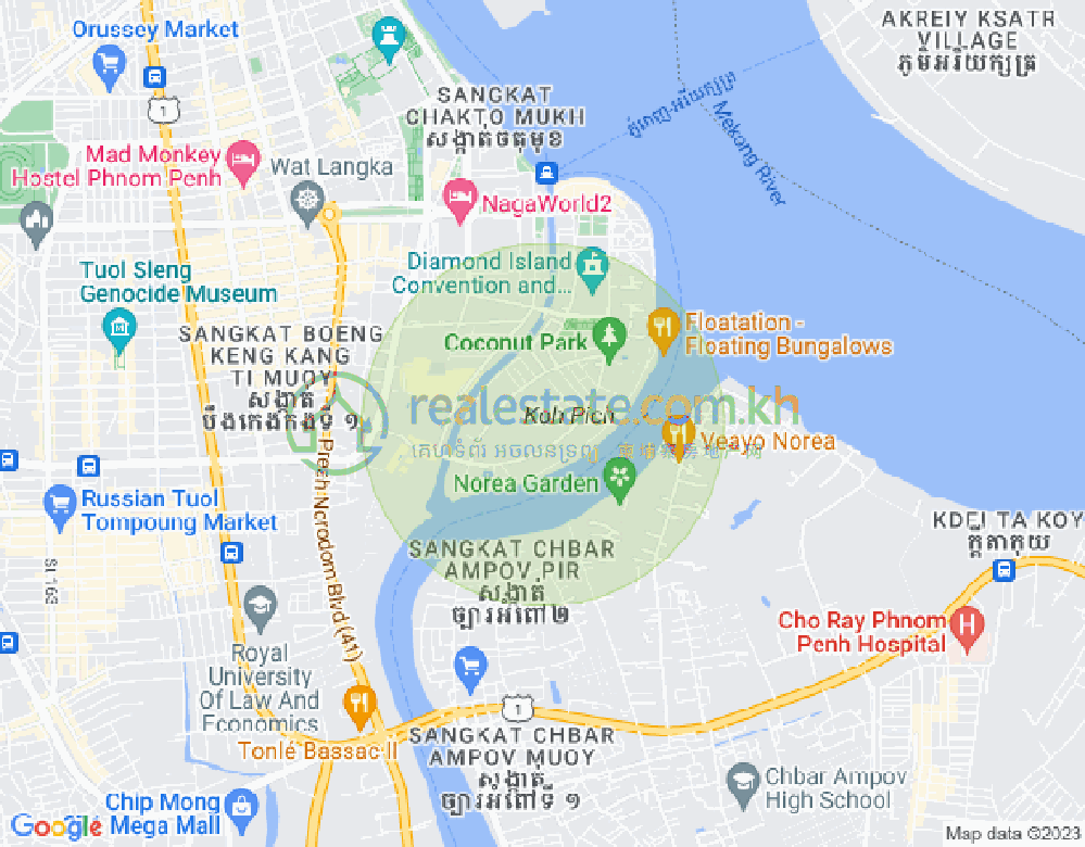 百色河分区, 占卡蒙, 金边地图