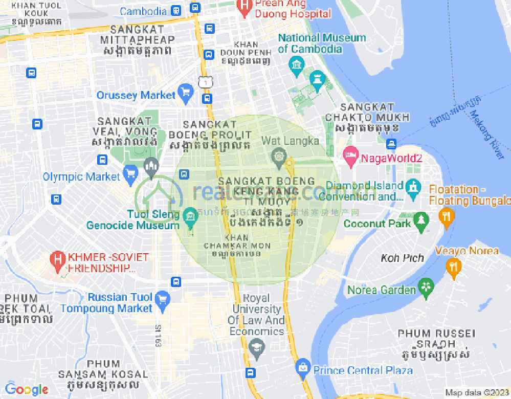 แผนที่ BKK 1, บึงเกงกอง, พนมเปญ