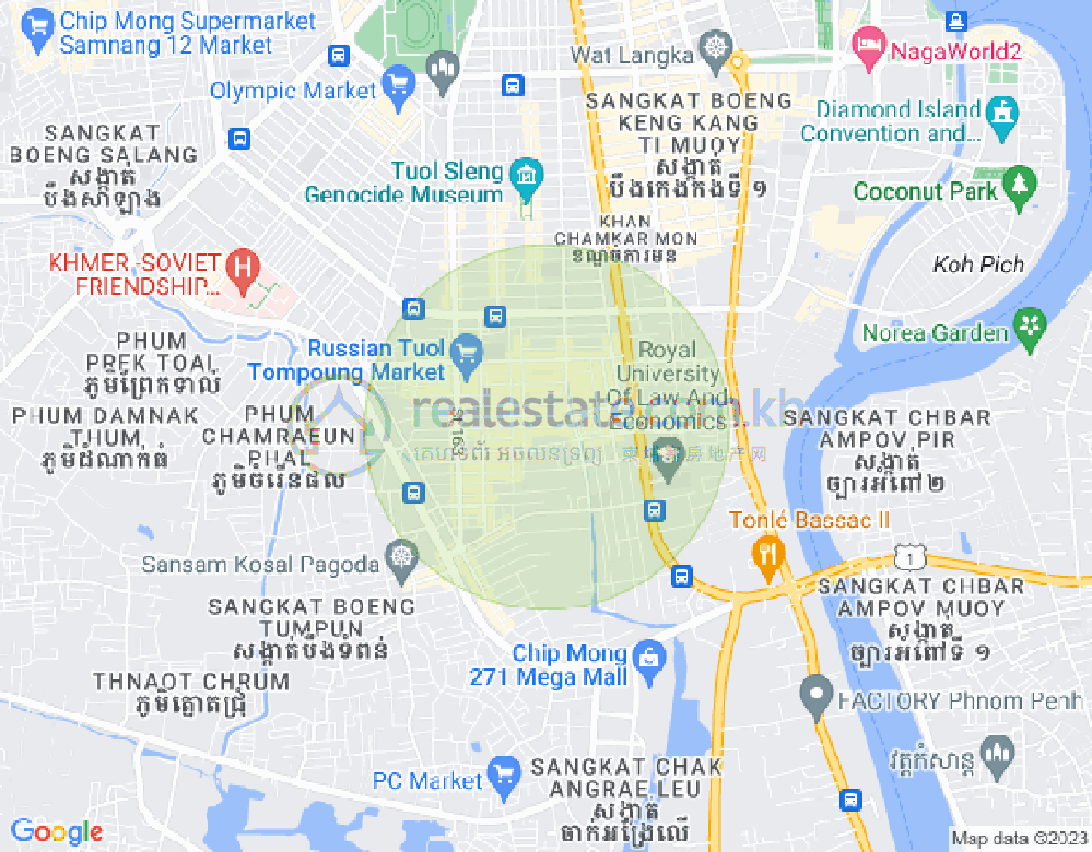 แผนที่ ตวลตุมปุง 1, จัมการมอน, พนมเปญ