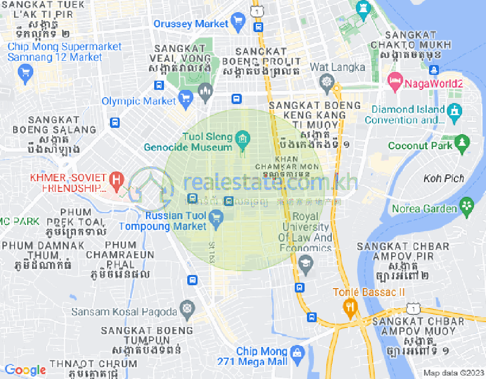 แผนที่ บีเคเค 3, บึงเกงกอง, พนมเปญ