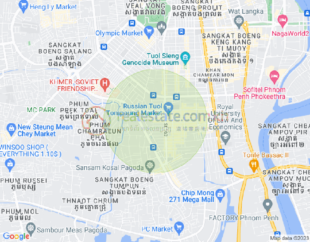 แผนที่ ตวลตุมปุง 1, จัมการมอน, พนมเปญ