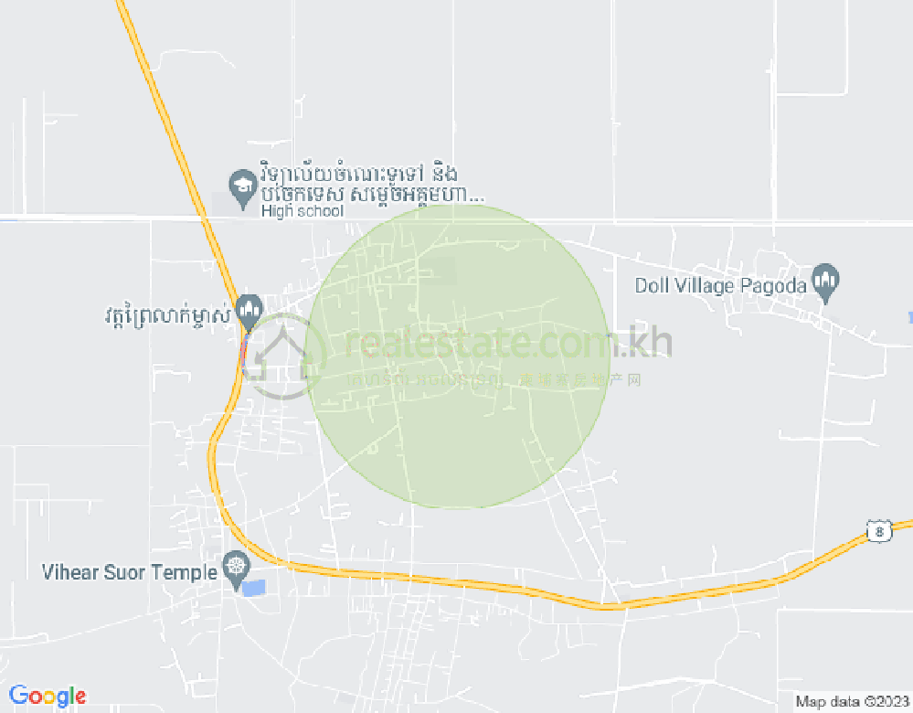 Map of Sanlung, Khsach Kandal, Kandal