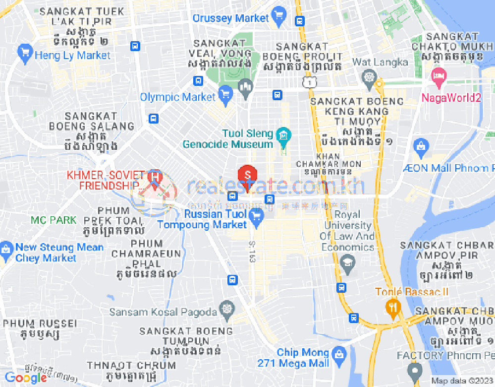 Map of BKK 2, Boeng Keng Kang, Phnom Penh
