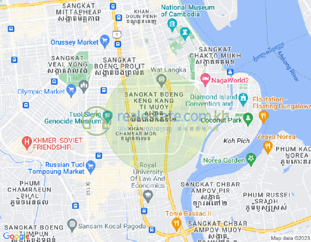 แผนที่ BKK 1, บึงเกงกอง, พนมเปญ