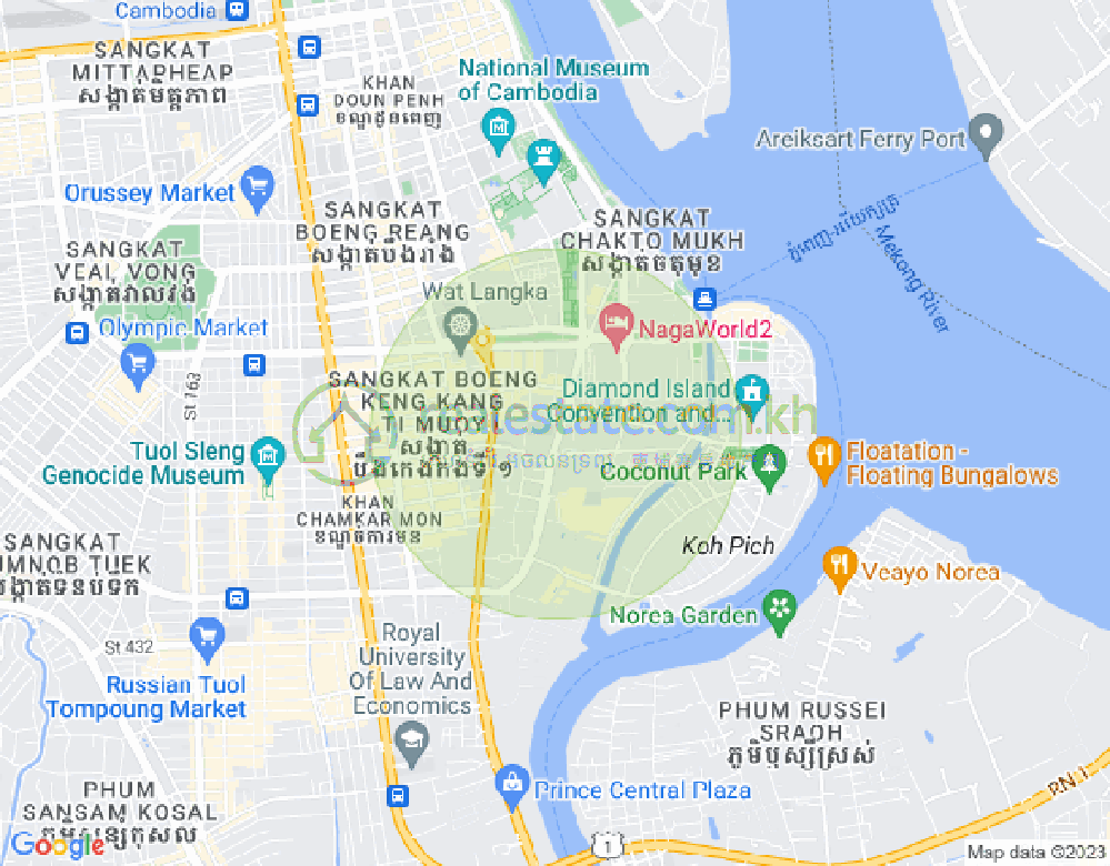 百色河分区, 占卡蒙, 金边地图