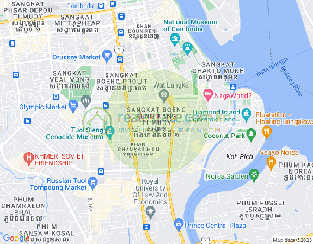 แผนที่ BKK 1, บึงเกงกอง, พนมเปญ