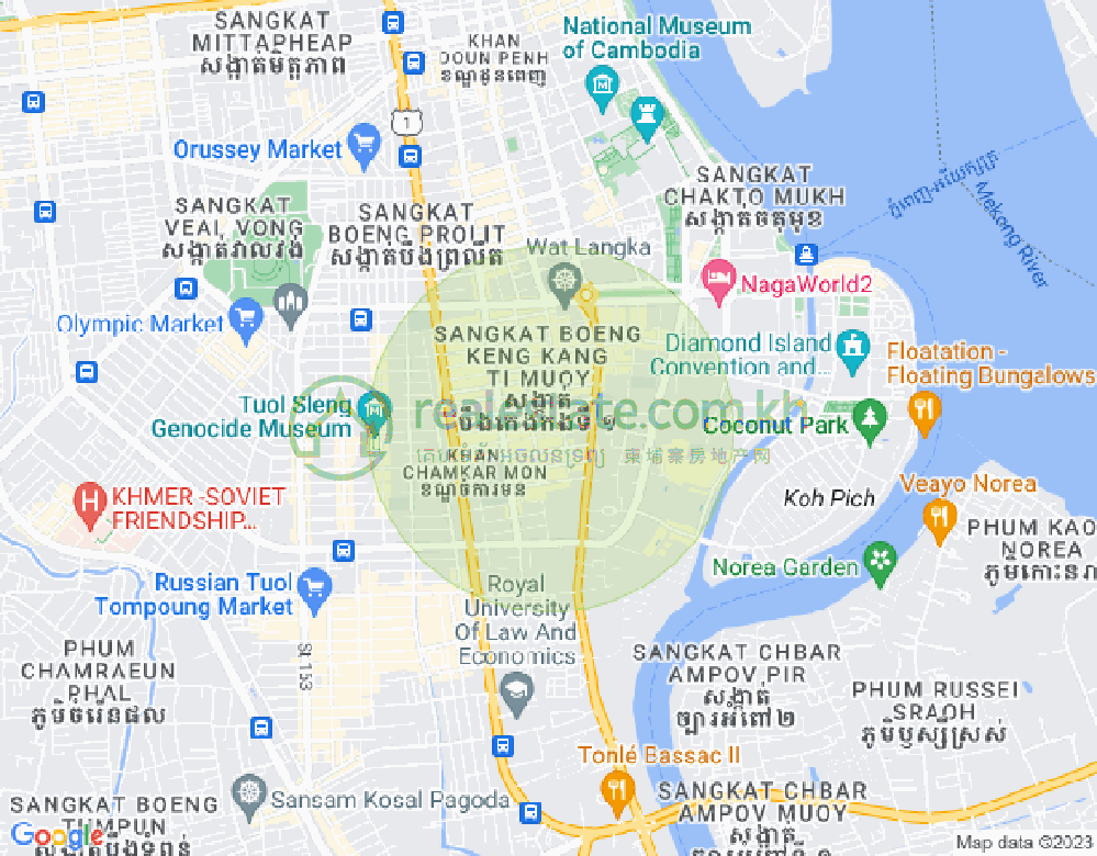แผนที่ BKK 1, บึงเกงกอง, พนมเปญ