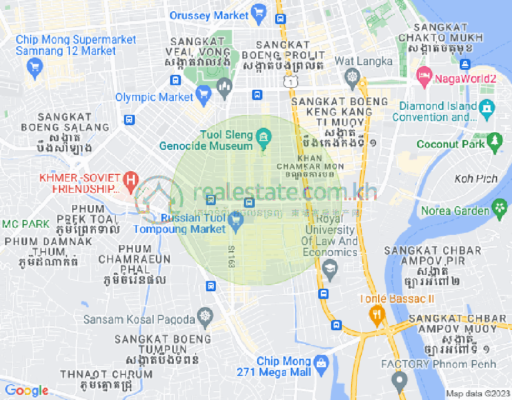 Map of BKK 3, Boeng Keng Kang, Phnom Penh