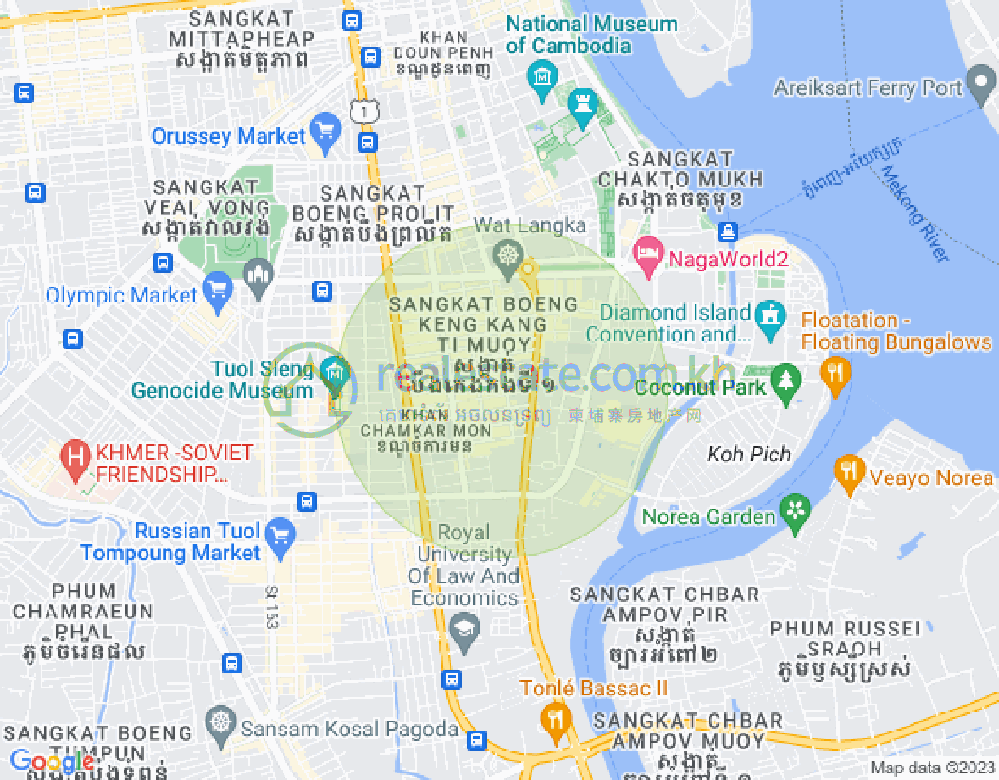 แผนที่ BKK 1, บึงเกงกอง, พนมเปญ