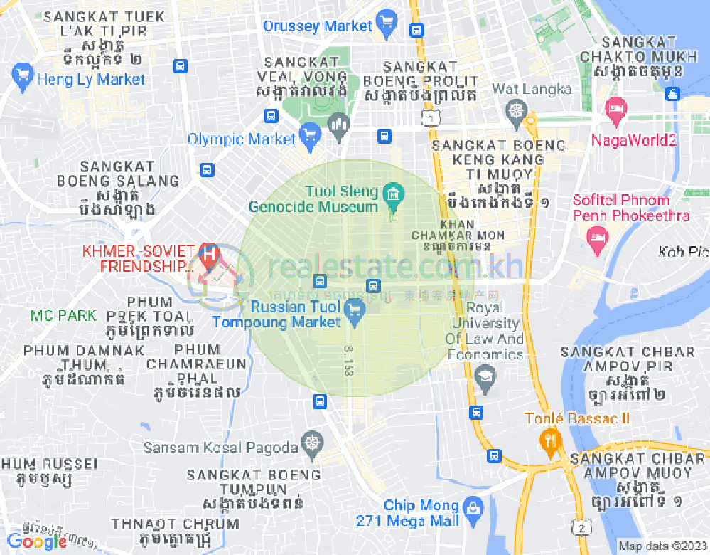 Map of BKK 3, Boeng Keng Kang, Phnom Penh