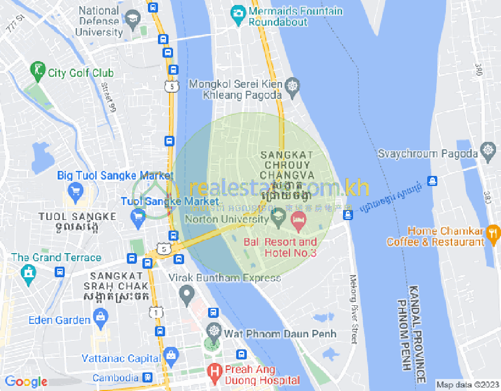 Mapa: Chroy Changvar, Phnom Penh