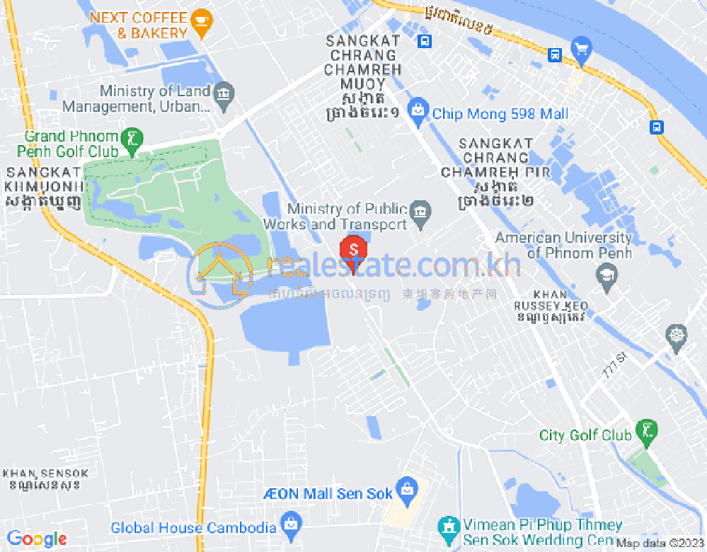 Carte de Phnom Penh Thmey, Sen Sok, Phnom Penh