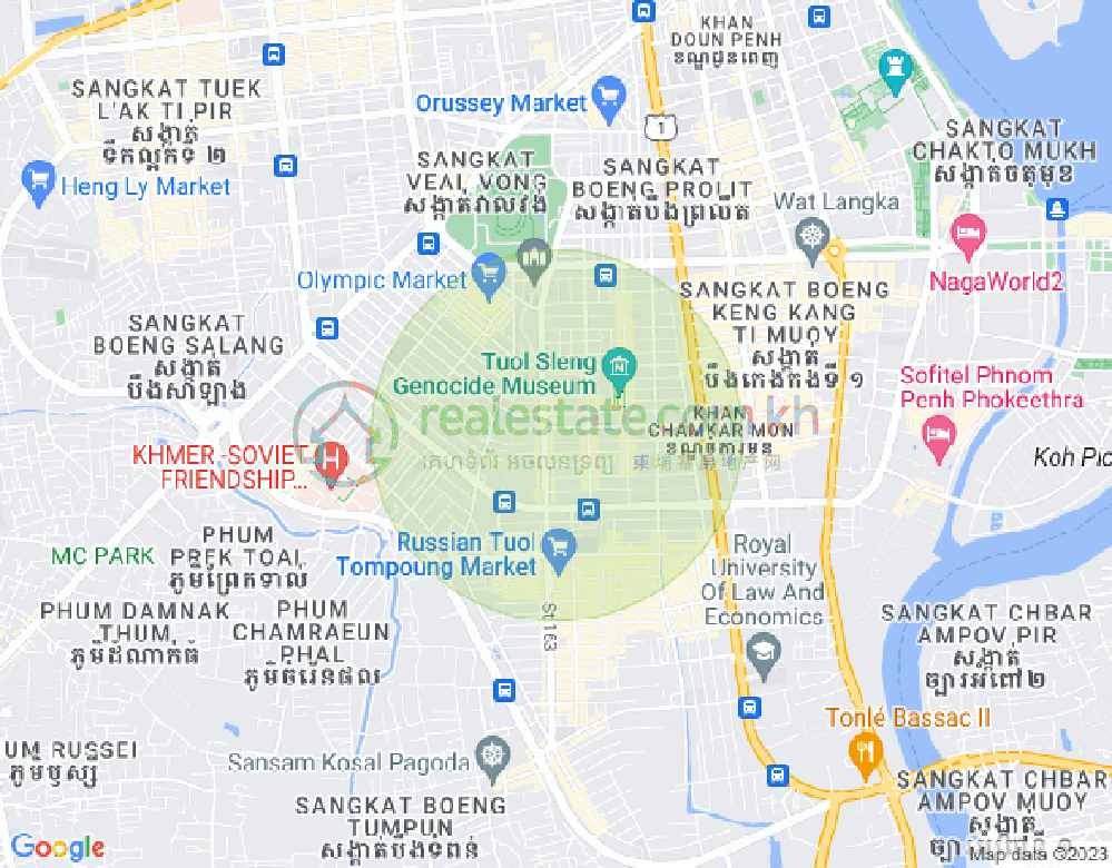 Mapa: Boeung Prolit, 7 Makara, Phnom Penh