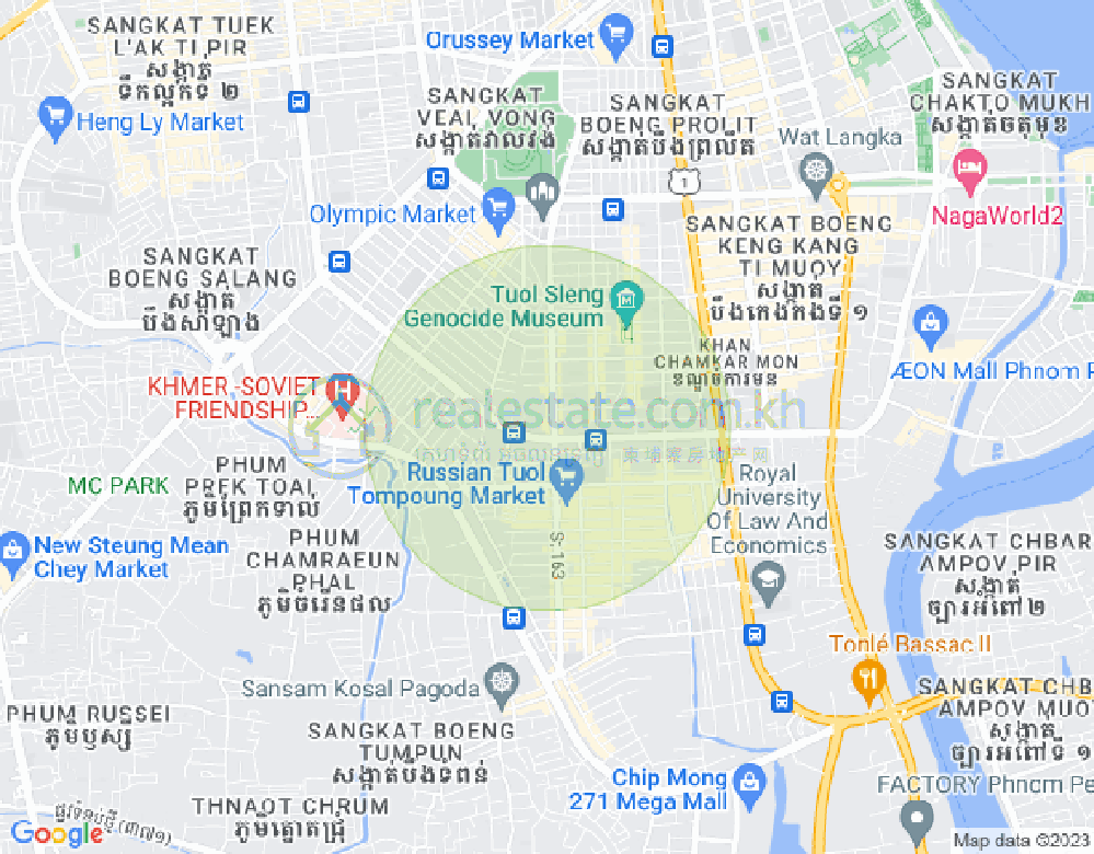 ផែនទី ទួលទំពូង១, ចំការមន, ភ្នំពេញ