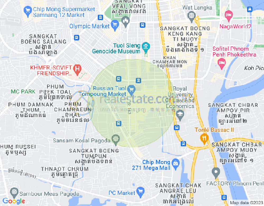 ផែនទី ទួលទំពូង១, ចំការមន, ភ្នំពេញ
