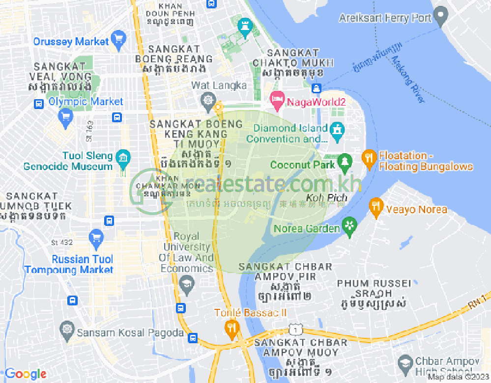 百色河分区, 占卡蒙, 金边地图