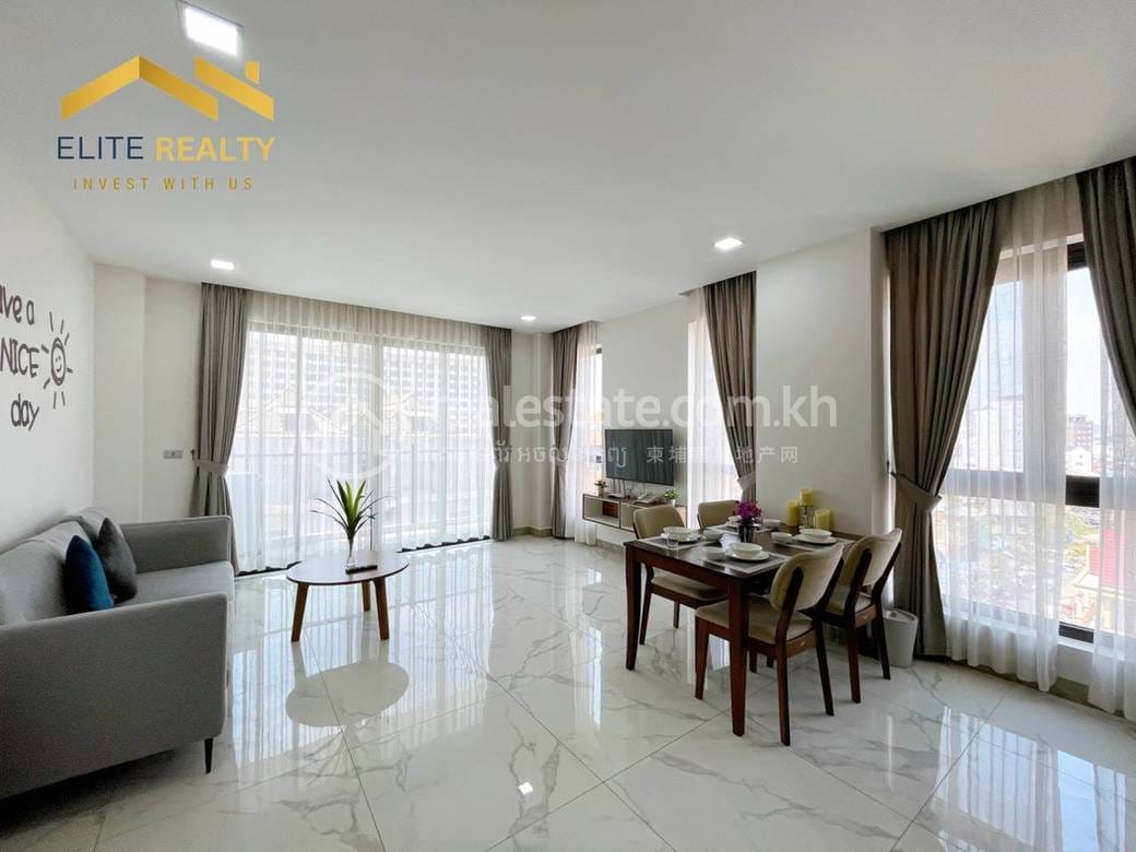 80 sqm Living Size Apartmán K pronájmu in Boeng Keng Kang