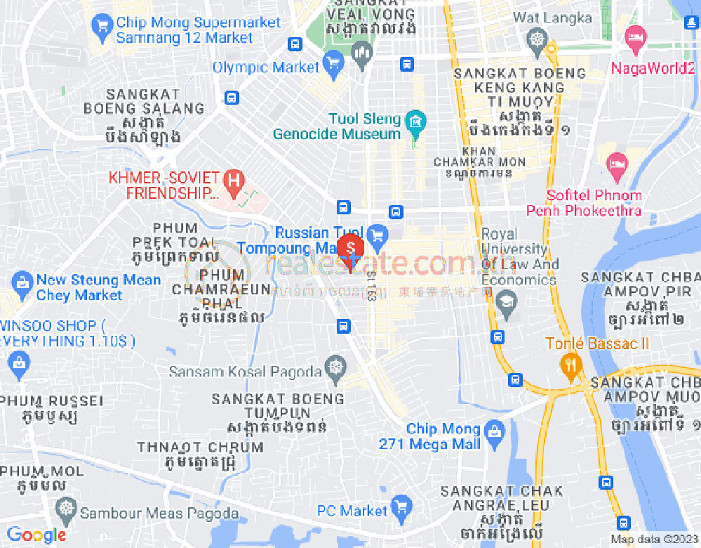 朱德奔1分区, 占卡蒙, 金边地图