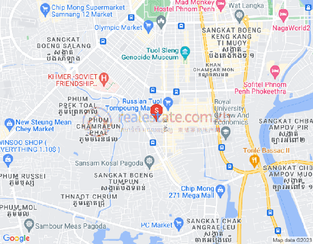 朱德奔1分区, 占卡蒙, 金边地图