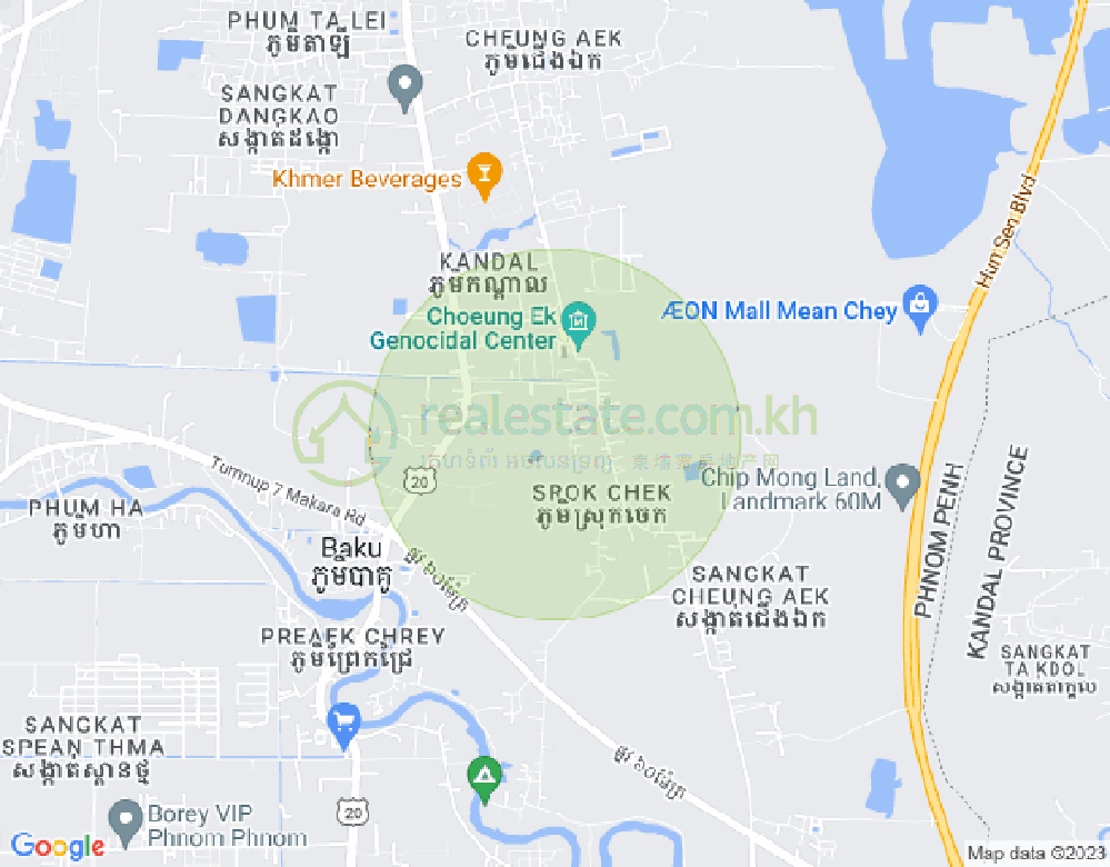 Mapa: Dangkao, Phnom Penh