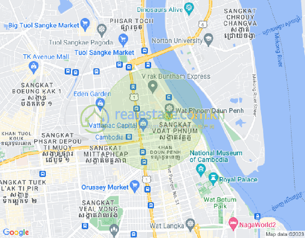 新金边, 森速区, 金边地图