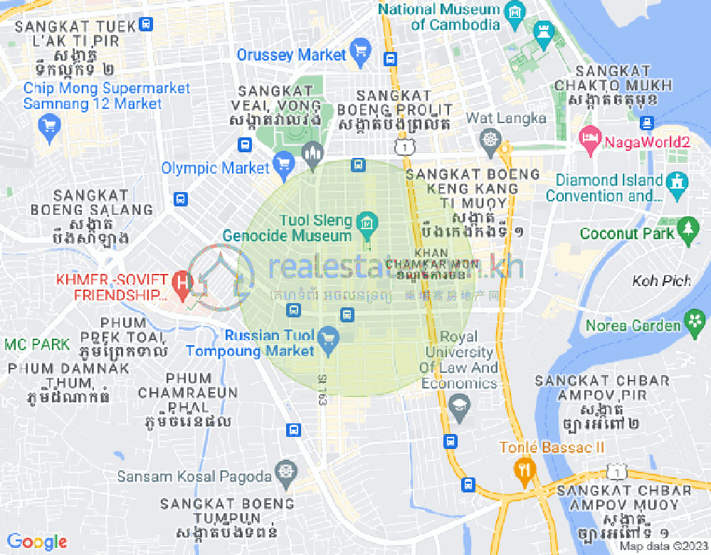แผนที่ บีเคเค 3, บึงเกงกอง, พนมเปญ