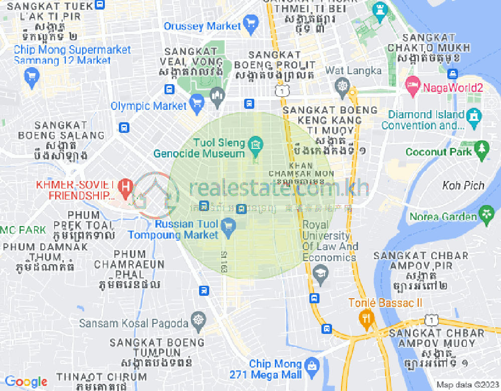 แผนที่ บีเคเค 3, บึงเกงกอง, พนมเปญ