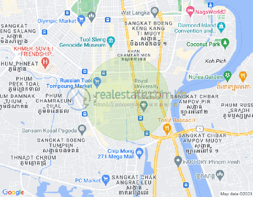 万禾密分区, 占卡蒙, 金边地图