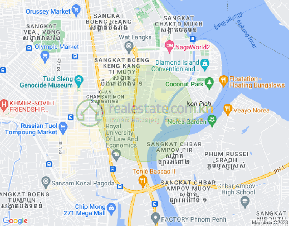 แผนที่ โตนเลบาสัก, จัมการมอน, พนมเปญ