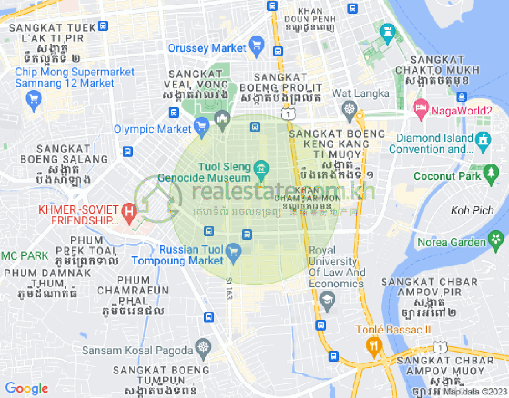 แผนที่ บีเคเค 3, บึงเกงกอง, พนมเปญ