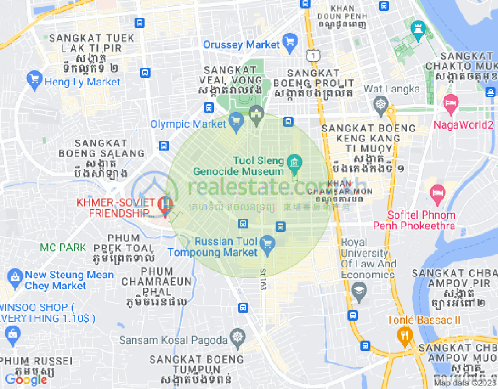 Mapa: BKK 1, Boeng Keng Kang, Phnom Penh