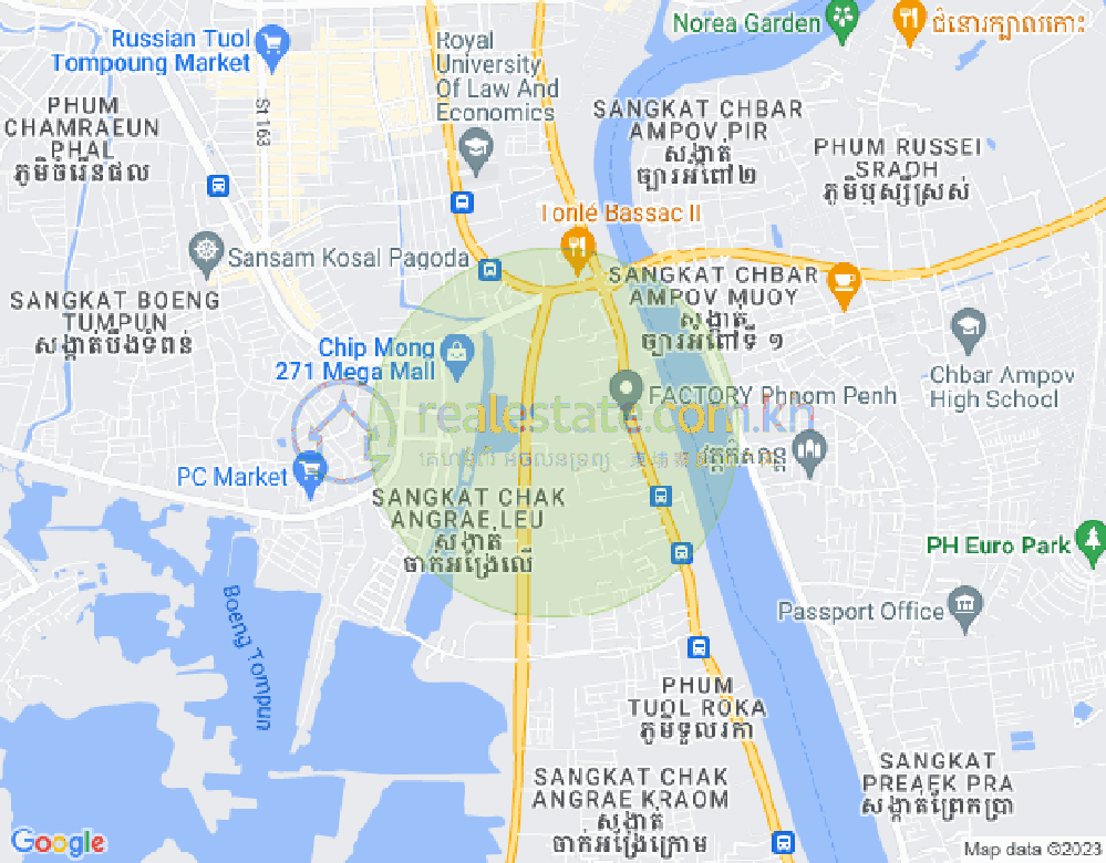 แผนที่ จักอังแรลือ, เมียนเจ็ย, พนมเปญ