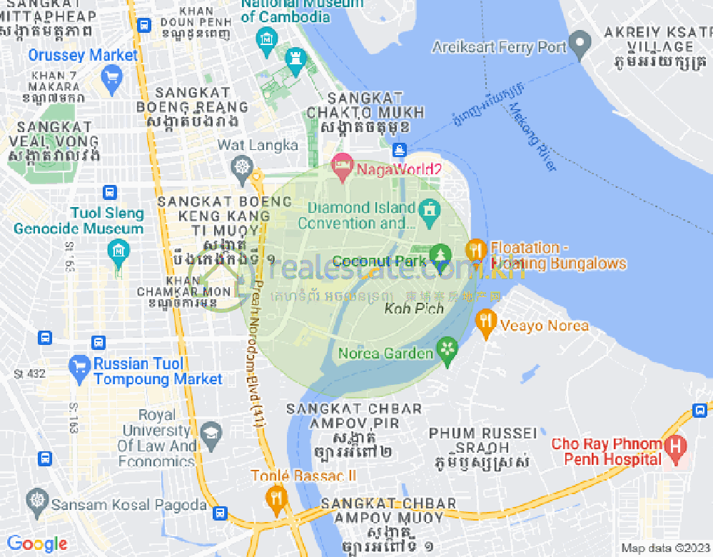 百色河分区, 占卡蒙, 金边地图