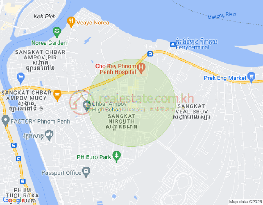 铁桥头区I分区, 铁桥头区, 金边地图